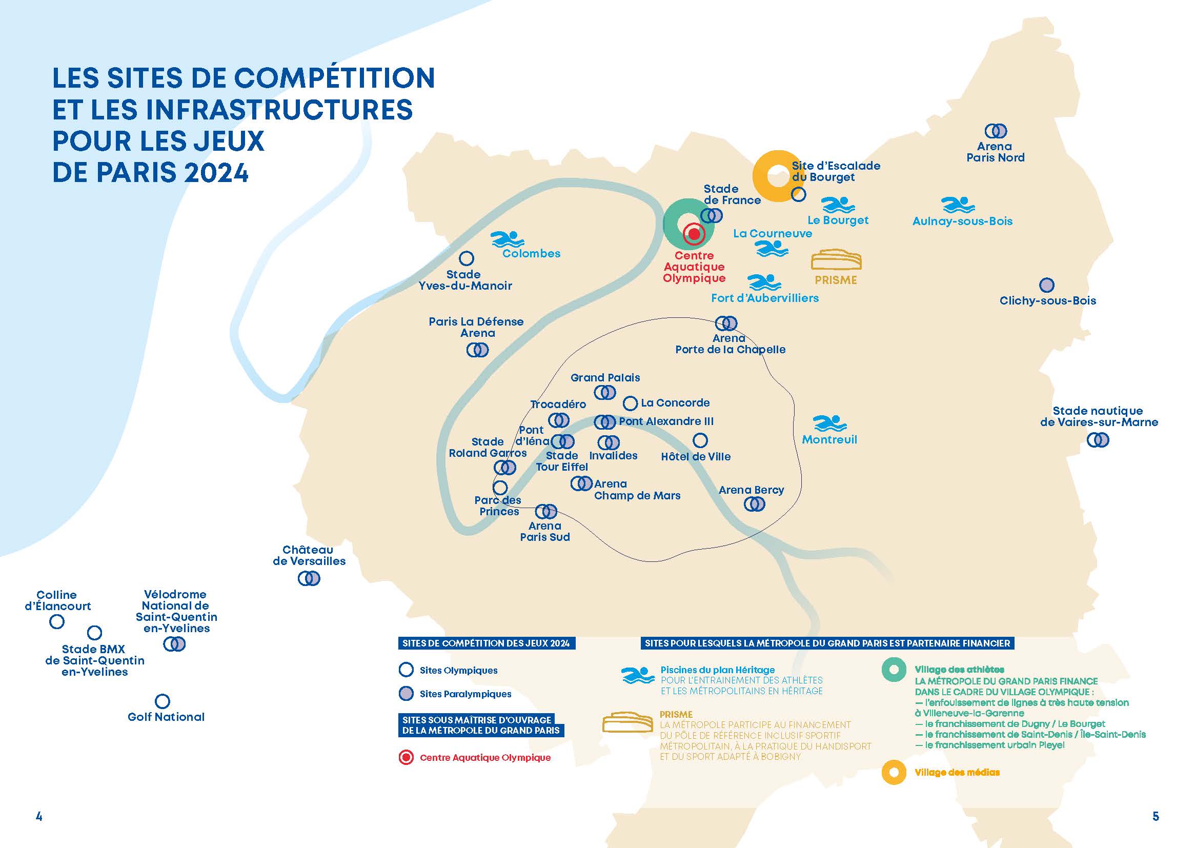Sites et infrastructures pour les Jeux de Paris 2024