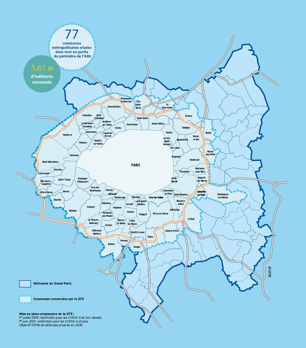 Les communes métropolitaines déjà engagées dans la ZFE