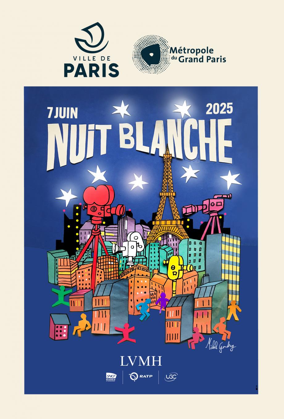 L'affiche de l'édition 2025 de Nuit Blanche