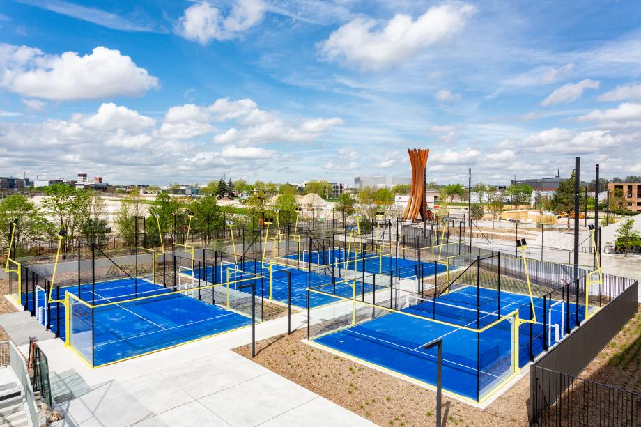 Les terrains de paddle-tennis