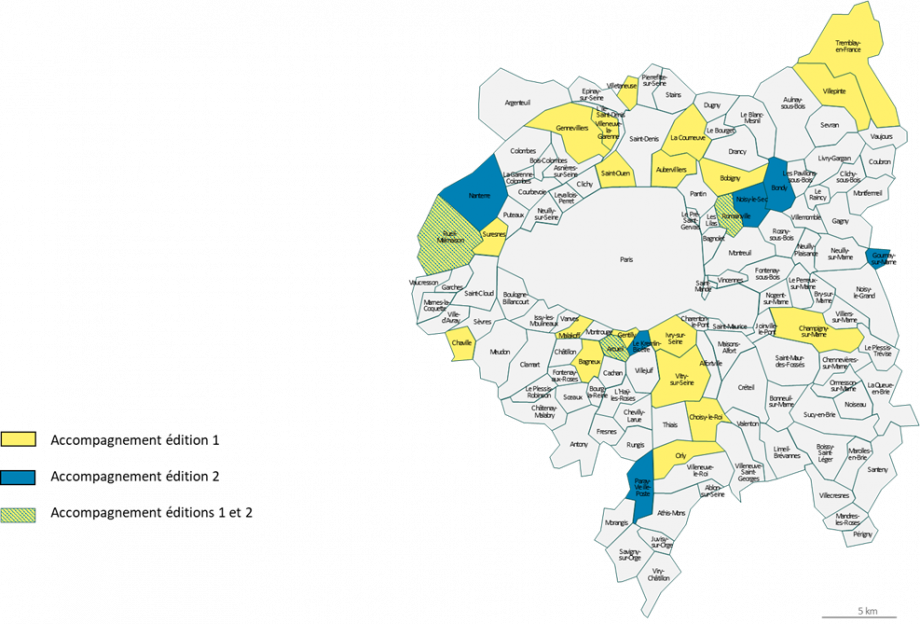 Carte des lauréats à l’AAP