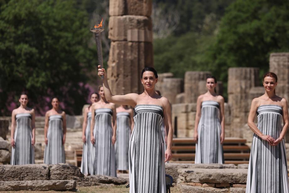 Cérémonie d'allumage de la Flamme Olympique