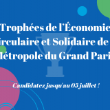 Affiche des Trophées de l'Economie Circulaire et Solidaire de la Métropole du Grand Paris